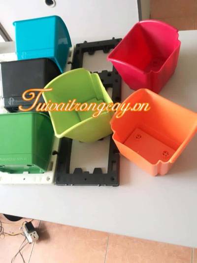 Chậu trồng cây các màu